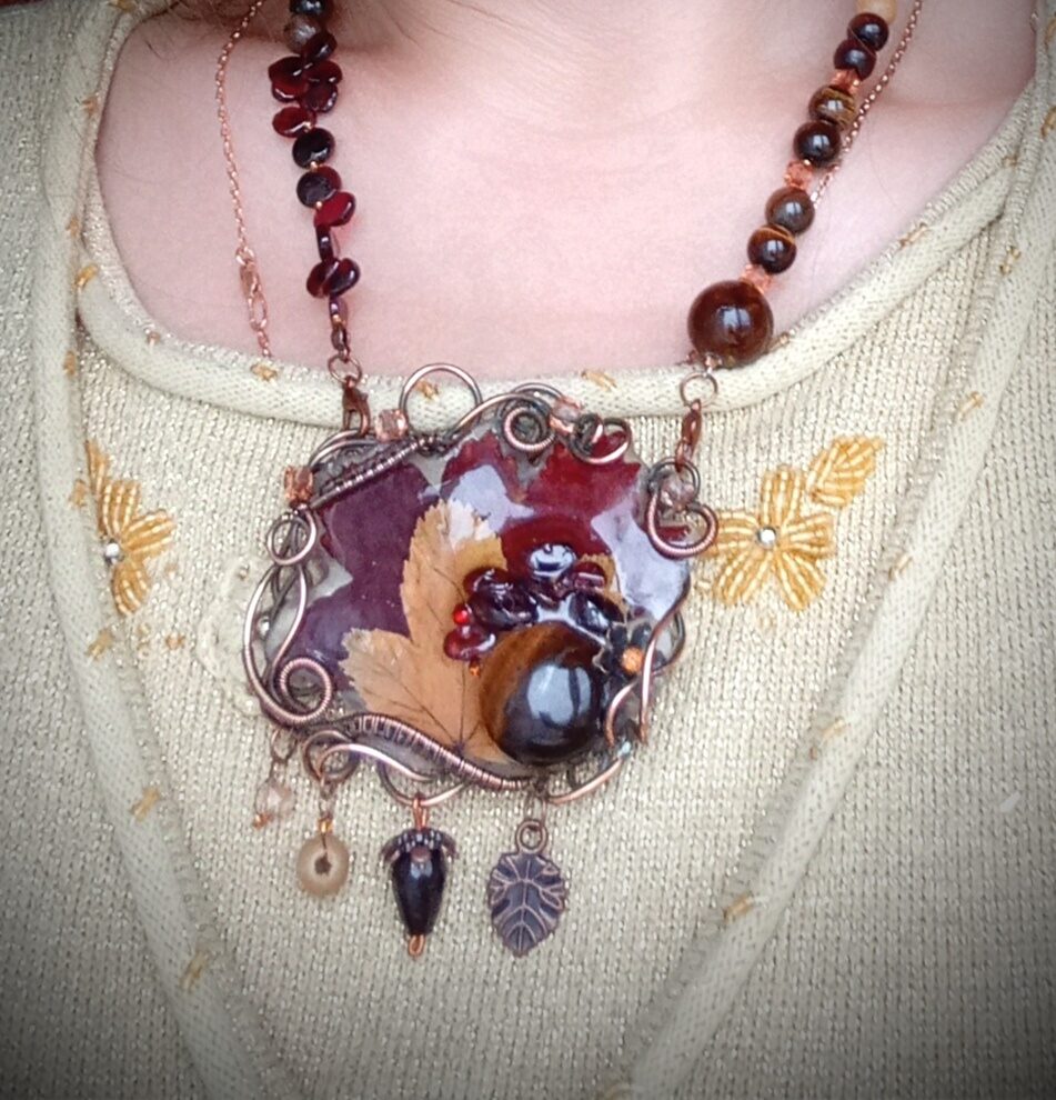 Колье-трансформер «Осенние вечера»