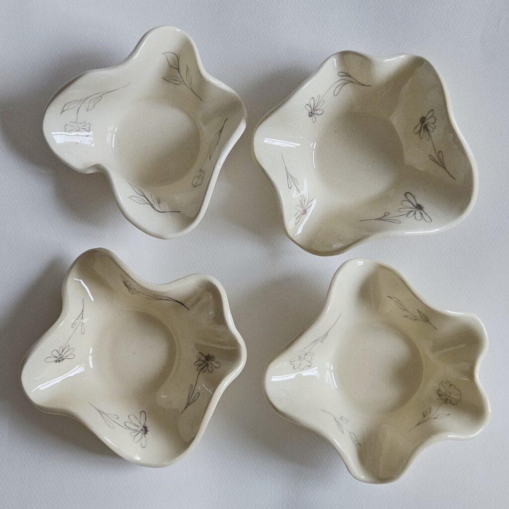 Керамические тарелочки-пиалы