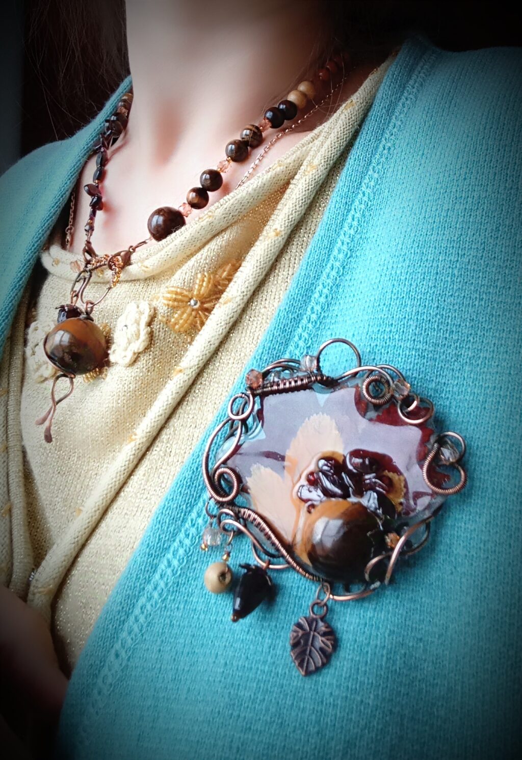 Колье-трансформер «Осенние вечера»