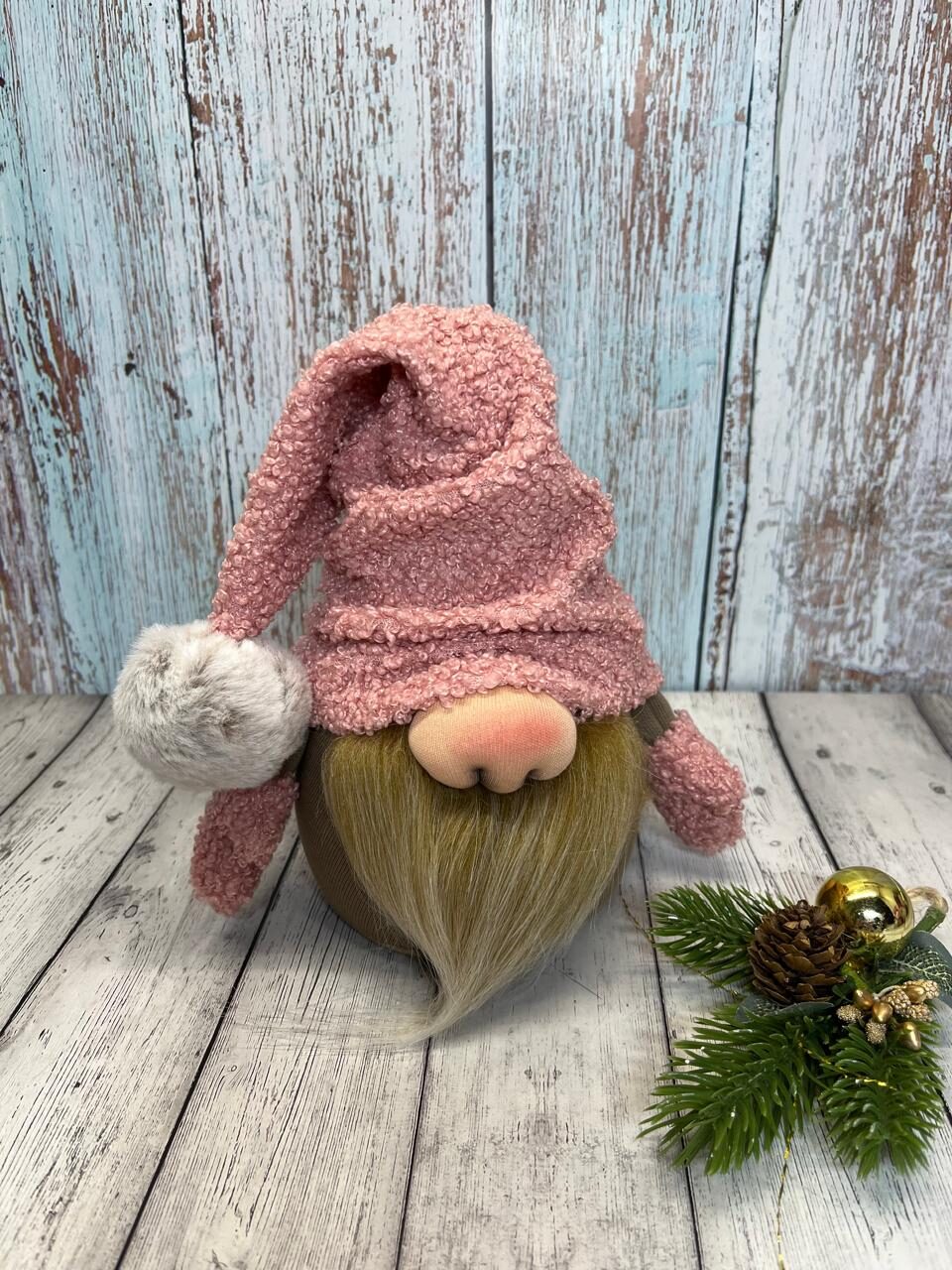 Новогодний скандинавский гном 18 см