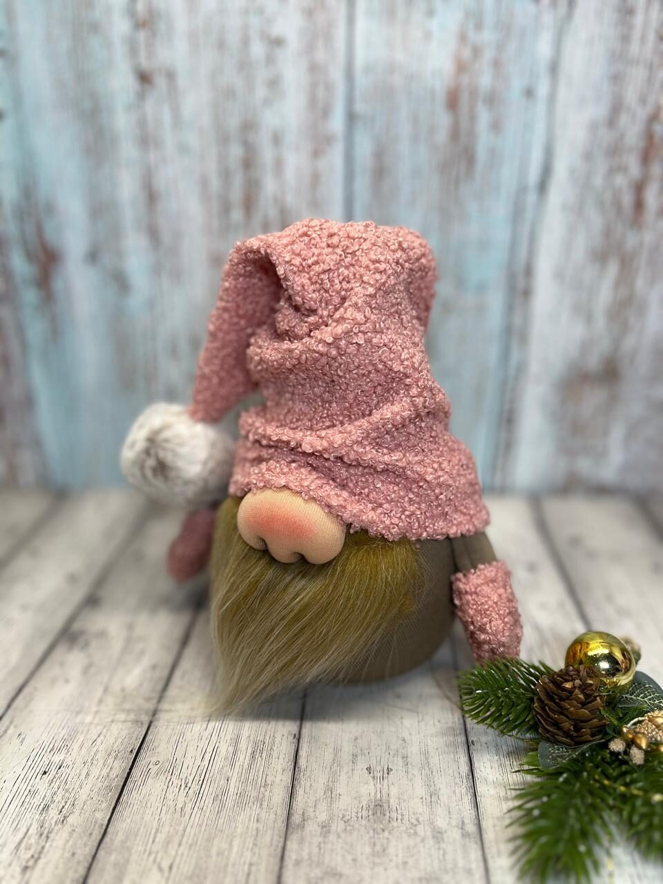 Новогодний скандинавский гном 18 см