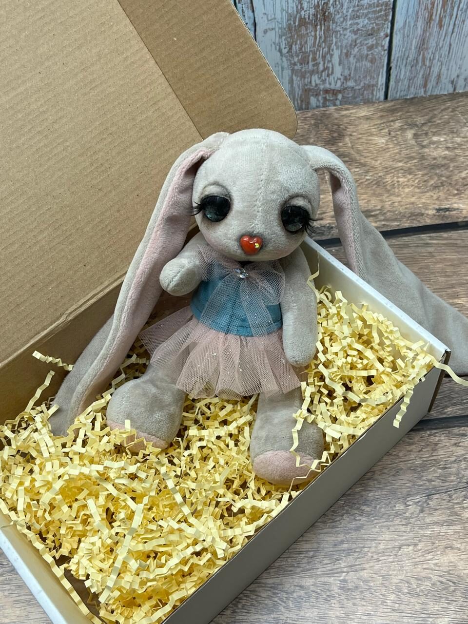 Зайка ручной работы, 21 см