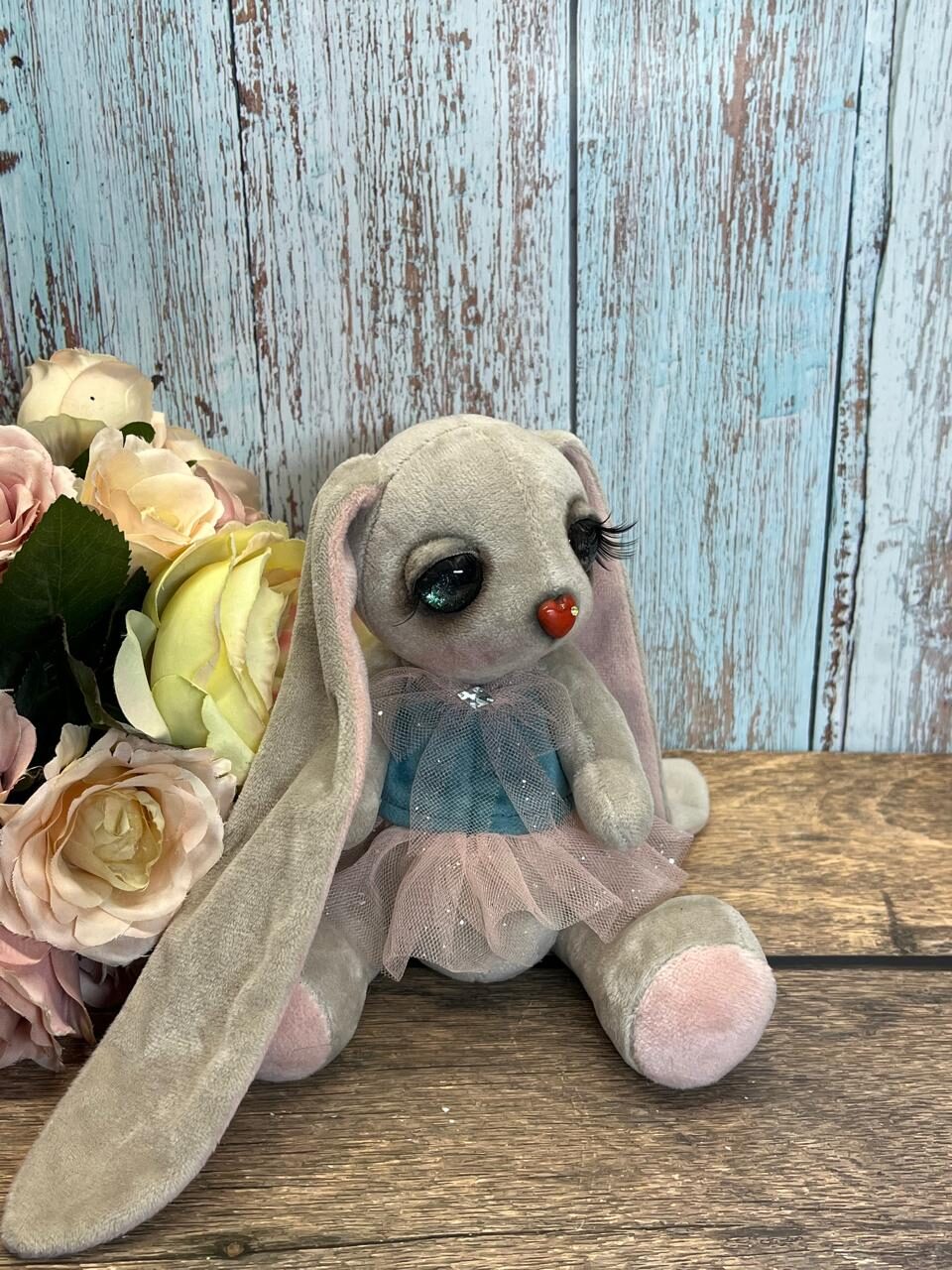 Зайка ручной работы, 21 см