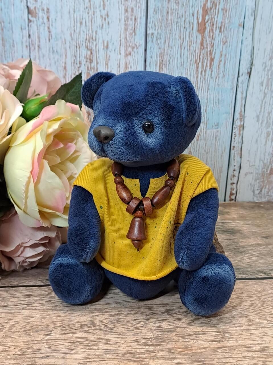 Интерьерный медвежонок Луис ручной работы, 20 см
